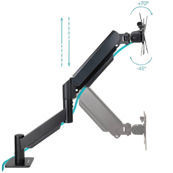 Tooq Soporte de Mesa para Monitor DB1340TNR-B 13-34 pulgadas